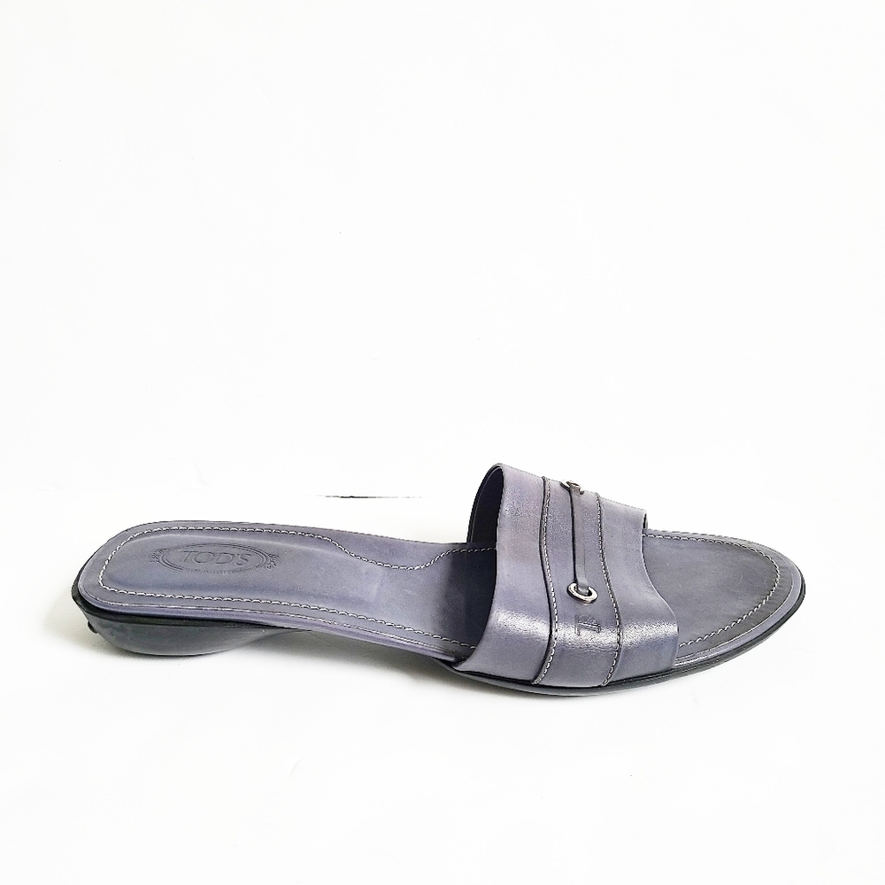 Tod'sBlude Leather Slides | Size: 11